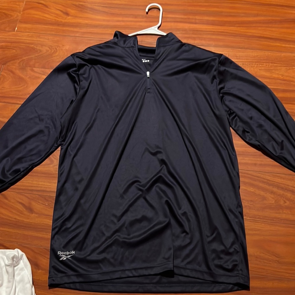 navy long sleeve shirt